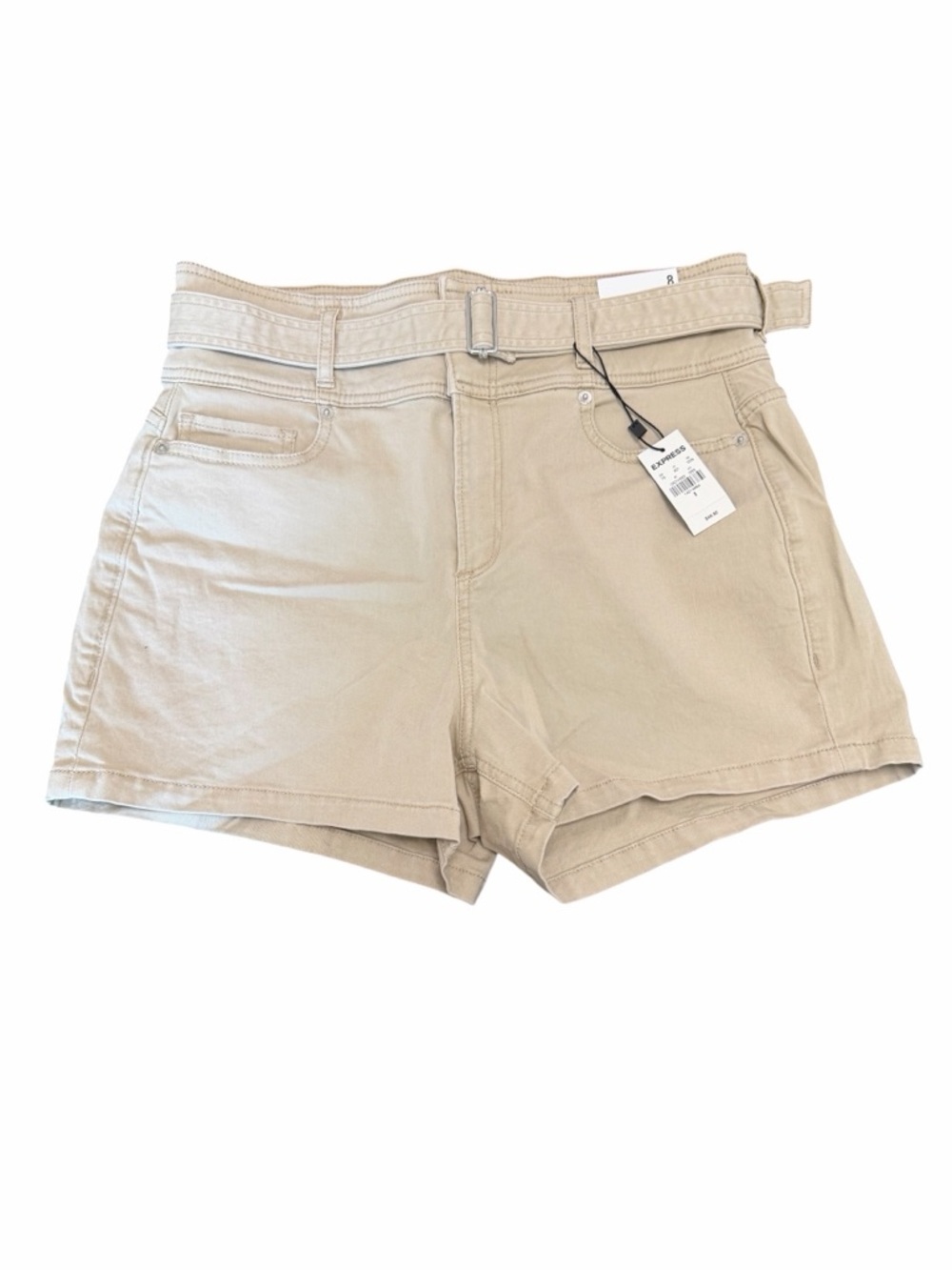 Express High-Rise Belted Shorts